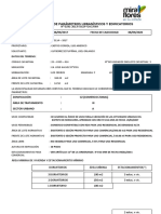 Certificado de Parámetros Urbanísticos y Edificatorios