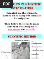 1.3 - Steps in Scientific Investigation