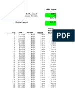 Amortization On A Simple Interest Mortgage