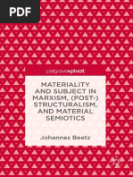 Johannes Beetz Materiality and Subject in Marxism Poststructuralism and Material Semiotics