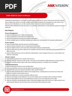 IVMS-4200 AC Client Software Datasheet V1.0.1 20190712