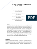 Factors Affecting Safety of Processes in The Malaysian Oil and Gas Industry