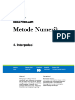 Modul 9. Interpolasi