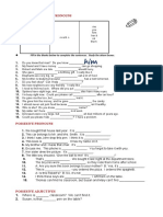 Pronouns Worksheet