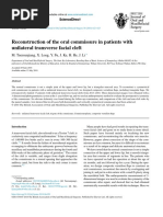 Reconstruction of The Oral Commissure in Patients With Unilateral Transverse Facial Cleft