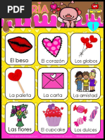 Bingo Loteria 14 de Febrero Dia Del Amor y La Amistad