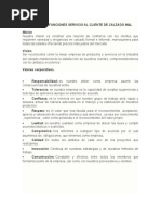 Manual de Atencion Al Cliente de Calzado M&L