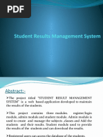 Student Results Management System