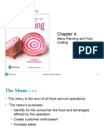 Menu Planning and Food Costing