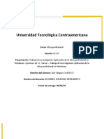 Tarea 3 Trabajo de Investigacion Aplicacion de La Etica Profesional en Honduras