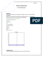 % Function To Generate Unit Sample Sequence: Types of Sequences