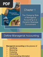 The Changing Role of Managerial Accounting in A Dynamic Business Environment