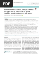 Schellenberg Et Al., 2017 Towards Evidence Based Strength Training A Compatison of Muscle Forces During Deadlifts, Goodmornings and Split Squats