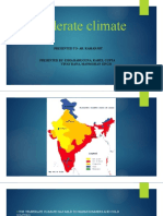 Moderate Climate: Presented To-Ar. Ramanjot