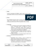 SGC-PR-06 Procedimiento Gestion de Riesgo y Oportunidades de Mejora