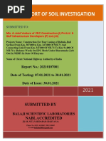 Test Report Of: Soil Investigation