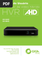 Manual Gravador Hibrido de Video Gs08hd Rev02