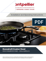 Montpellier DDCH60 90 Downdraft Hoods Instruction Manual 06.11.18