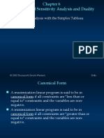 Sensitivity Analysis With The Simplex Tableau Duality: 1 © 2003 Thomson /South-Western Slide