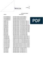 Lista General Multimarca Septiembre