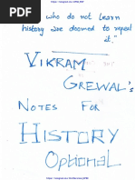 Modern India - History Notes by Vikram Grewal