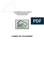 Procedimiento Cambio de Techumbre (Oficial)