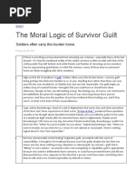 Survivor's Guilt by Nancy Sherman