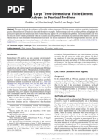 Application of Large Three-Dimensional Finite-Element Analyses To Practical Problems