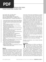 Implementing Telerehabilitation After Stroke: Lessons Learned From Canadian Trials