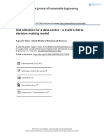 Site Selection For A Data Centre A Multi Criteria Decision Making Model Geliştirme Süreci