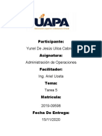 Tarea 5 ADM OPERACIONES YUNEL