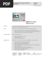 Substation Monitoring System, SMS 510 Release Note