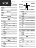 Deadlands - Character Sheet (Custom)