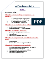 Marketing Fondamental:: Plan