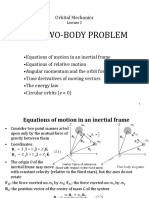 The Two-Body Problem: Orbital Mechanics