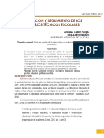 Evaluación y Seguimiento de Los CTE