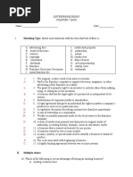 Entre P Quiz Chapter 7