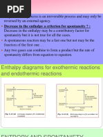 Spontaneity: Decrease in The Enthalpy A Criterion For Spontaneity ?