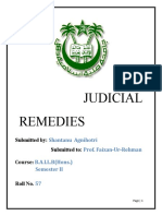 Judicial Remedies: Shantanu Agnihotri Prof. Faizan-Ur-Rehman B.A.LL.B (Hons.) Semester II 57