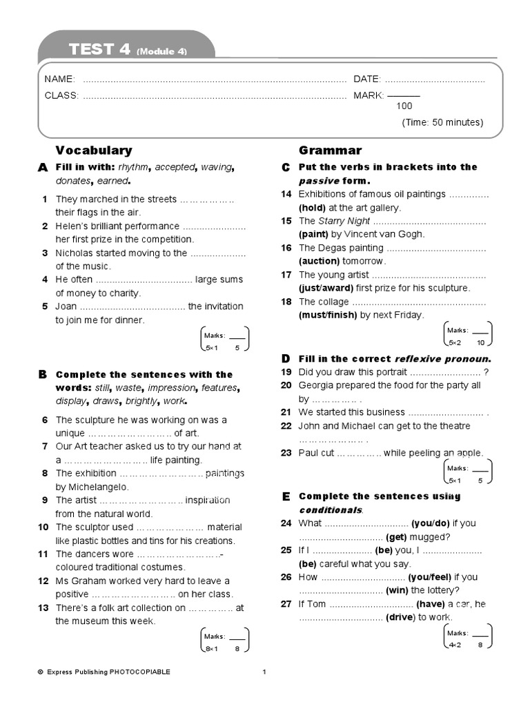 Spark 4 Test 4 | PDF