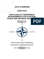 Nato Standard AQAP-2310 Nato Quality Assurance Requirements For Aviation, Space and Defence Suppliers