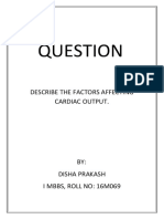 Describe The Factors Affecting Cardiac Output