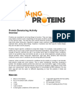 Protein Denaturing Activity