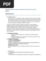 Abetment: Discuss in Details The Modes of Abetment With Relevant Case Law