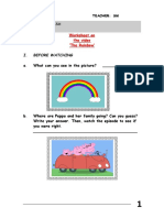 Peppa Pig-Rainbow Worksheet