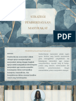 Strategi Pemberdayaan Masyarakat