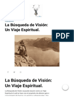 La Búsqueda de Visión - Un Viaje Espiritual. - El Sendero Del Chaman