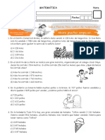 Evaluación de 4° Grado