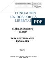 Plan de Saneamiento Restaurantes