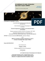 Efficience Des Dépenses Publiques de Santé